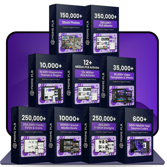 Mega Digital Products PLR Bundle: 35+ Million Files